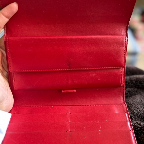 Authentic Louis Vuitton Red Vernis Leather Long Wallet - Picture 7 of 11